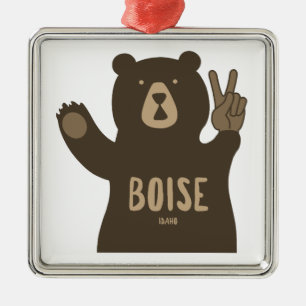 Adorno Metálico Oso de la Paz de Boise Idaho