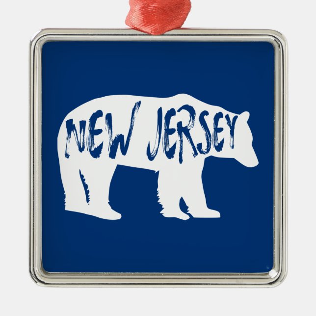 Adorno Metálico Oso de Nueva Jersey (Frente)