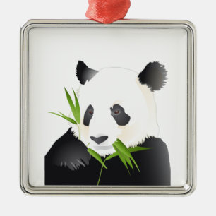 Adorno Metálico Oso de panda