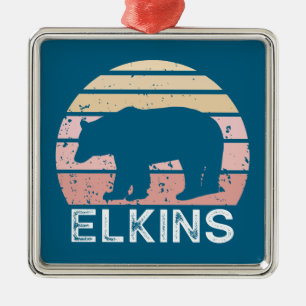 Adorno Metálico Oso Retro Elkins West Virginia