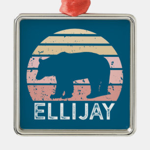 Adorno Metálico Oso Retro Ellijay Georgia