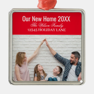 Adorno Metálico Our New Home  New Home Address