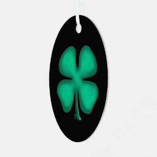 Adorno metálico ovalado Black Irish