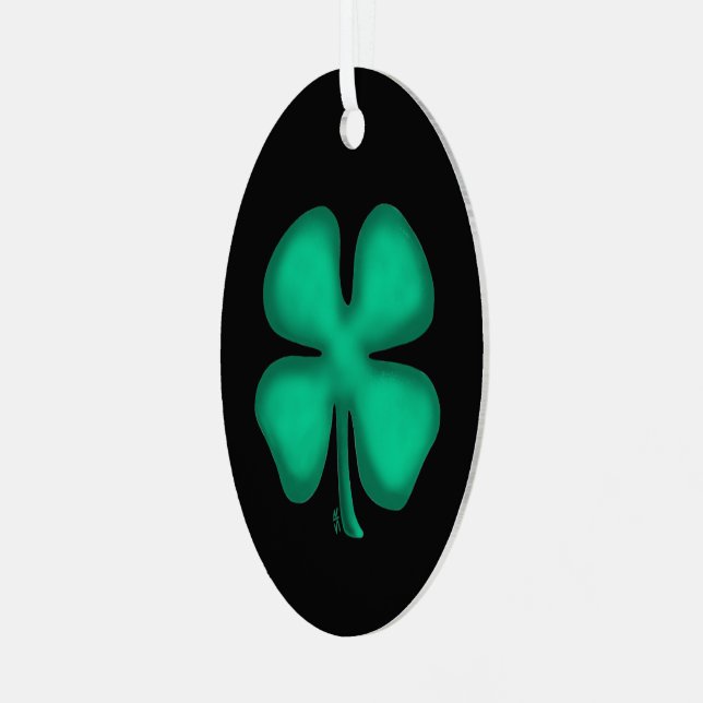 Adorno metálico ovalado Black Irish (Anverso Izquierdo )