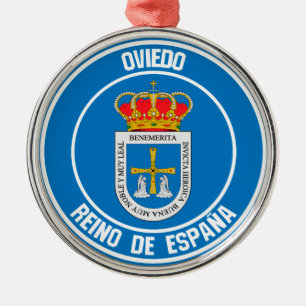 Adorno Metálico Oviedo Round Emblem
