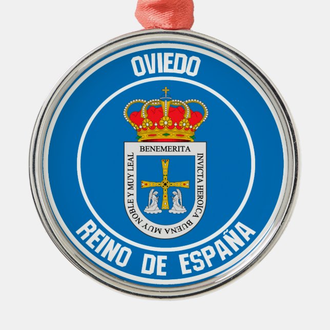 Adorno Metálico Oviedo Round Emblem (Frente)