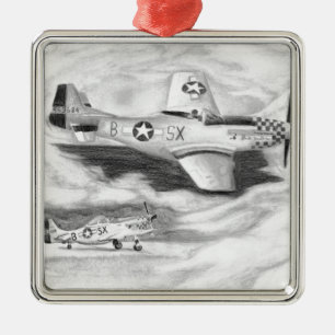 Adorno Metálico (P-51) Mustango