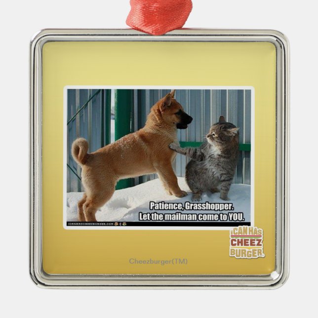 Adorno Metálico Paciencia, saltamontes (Frente)