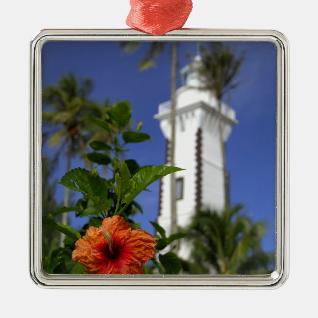 Adorno Metálico Pacífico Sur, Polinesia Francesa, Tahití.Hibiscus (Frente)