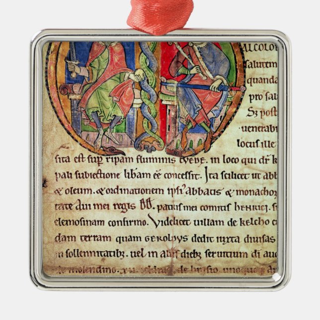 Adorno Metálico Página de Charter Kelso Abbey con (Frente)