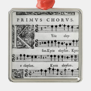 Adorno Metálico Página de la abertura de la masa para el coro