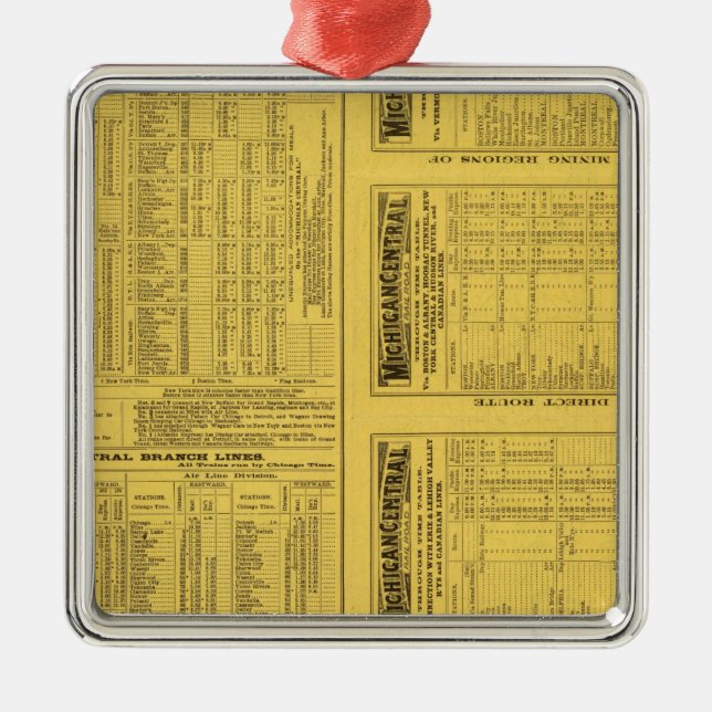 Adorno Metálico Página de texto Michigan Central Railway (Frente)