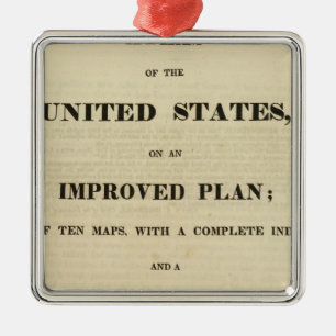 Adorno Metálico Página de título Atlas de los Estados Unidos