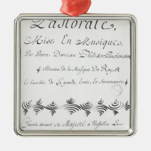 Adorno Metálico Página de título del 'Pastorale