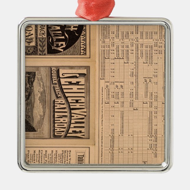 Adorno Metálico Página del texto del ferrocarril del valle de (Frente)