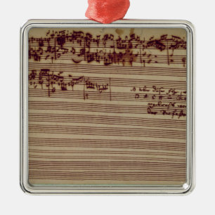 Adorno Metálico Página pasada del arte de la fuga, 1740s