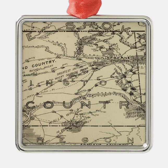Adorno Metálico País de Spokane (Frente)