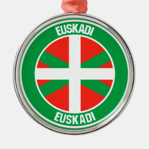 Adorno Metálico País Vasco Round Emblem