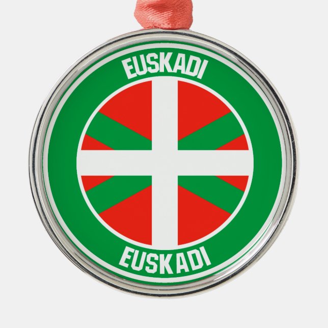 Adorno Metálico País Vasco Round Emblem (Frente)