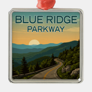 Adorno Metálico Paisaje de Blue Ridge Parkway