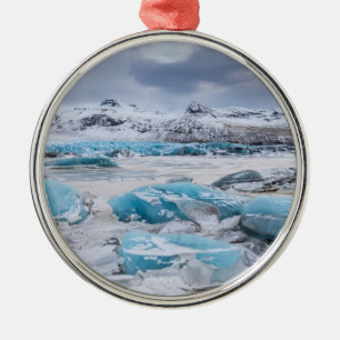 Adorno Metálico Paisaje de hielo glaciar, Islandia