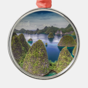 Adorno Metálico Paisaje de la isla Wayag, Indonesia