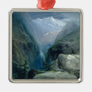Adorno Metálico Paisaje de la montaña