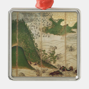 Adorno Metálico Paisaje de la primavera con Sun