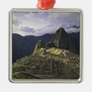 Adorno Metálico Paisaje de Machu Picchu, Perú