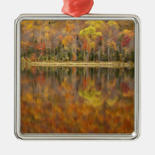 Adorno Metálico paisaje de otoño con lago, Vermont, EE. UU.