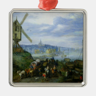 Adorno Metálico Paisaje del río