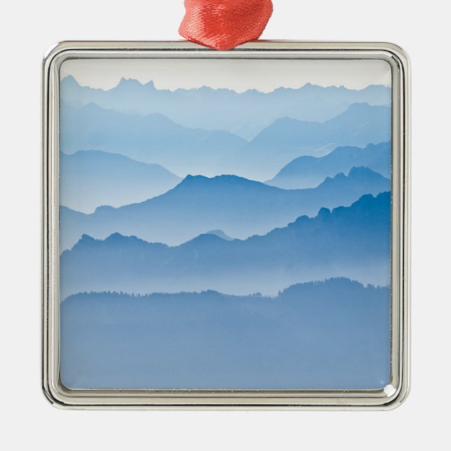 Adorno Metálico Paisaje el | Suiza de la montaña (Frente)