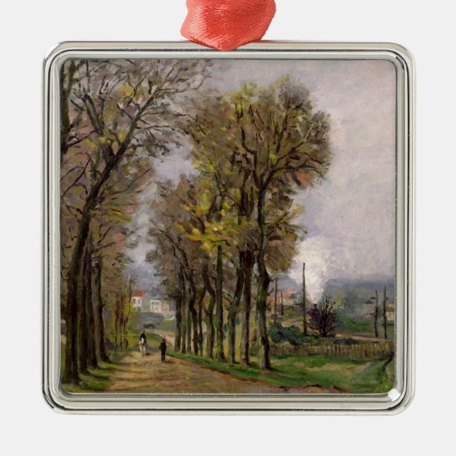 Adorno Metálico Paisaje en el Ile de France, c.1878 (Frente)