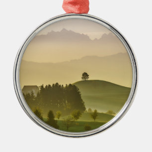 Adorno Metálico Paisaje idílico el   Suiza, Säntis