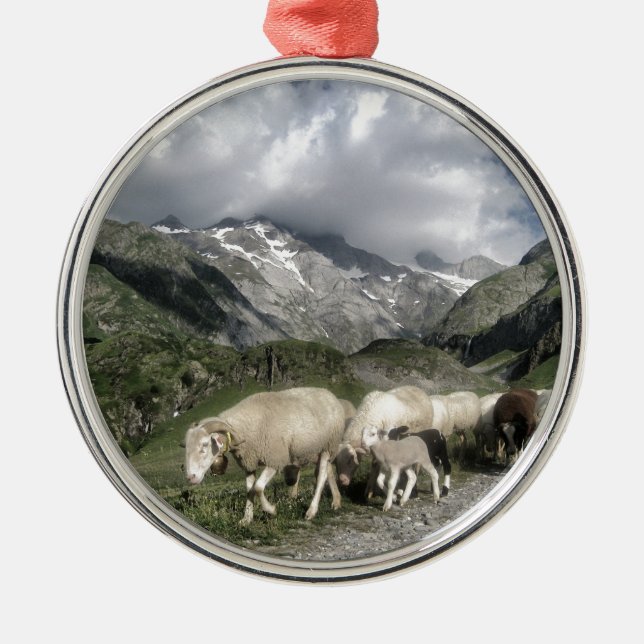 Adorno Metálico paisaje pirénico (Frente)