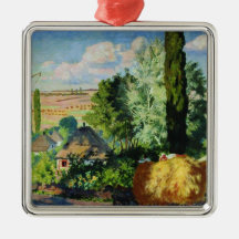 Paisaje ucraniano (granjas rurales) (arte de Ucran