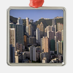 Adorno Metálico Paisaje urbano de Hong Kong, China