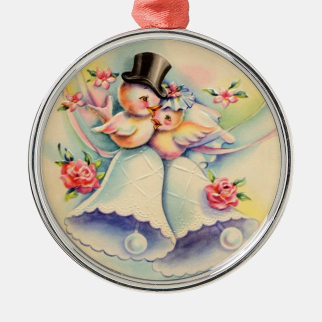 Adorno Metálico Pájaros del amor (Frente)