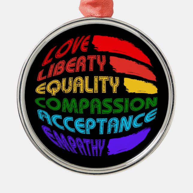 Adorno Metálico Palabras a vivir por redondeo (Frente)