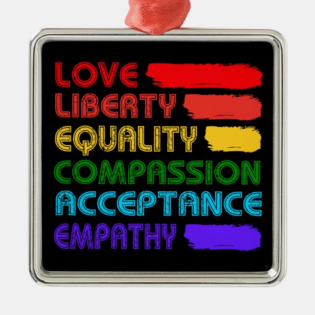 Adorno Metálico Palabras por las que vivir (Frente)