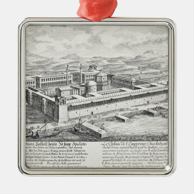 Adorno Metálico Palacio de Diocletian (245-313), fractura, (Frente)