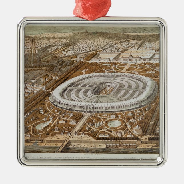 Adorno Metálico Palacio de la exposición universal (Frente)