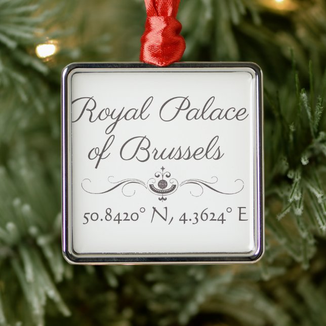 Adorno Metálico Palacio Real de Bruselas Longitud de la Latitud (Árbol)