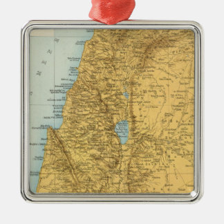 Adorno Metálico Palastina - mapa del atlas de Palestina