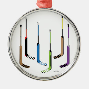 Adorno Metálico Palillos de hockey del portero