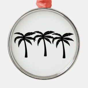 Adorno Metálico Palmeras Tropicales