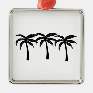 Adorno Metálico Palmeras Tropicales