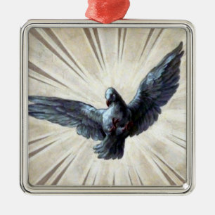 Adorno Metálico paloma metalizado