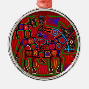 Adorno Metálico Panama Mola - Salva un Caballo Monta un Vaquero