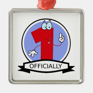 Adorno Metálico Pancarta oficial de cumpleaños 1